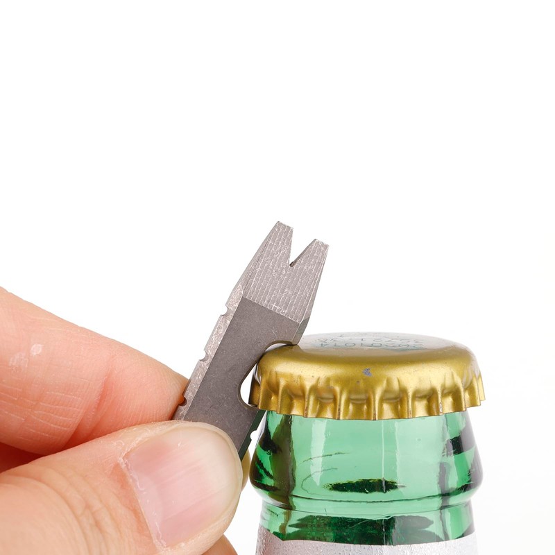 Hamans Mini EDC Pry Bar Titanium Bottle Opener Keychain Screwdriver