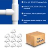 letsFix 3/4" PVC Fittings Tee (10-Pack), PVC Elbow 3/4 Inch,