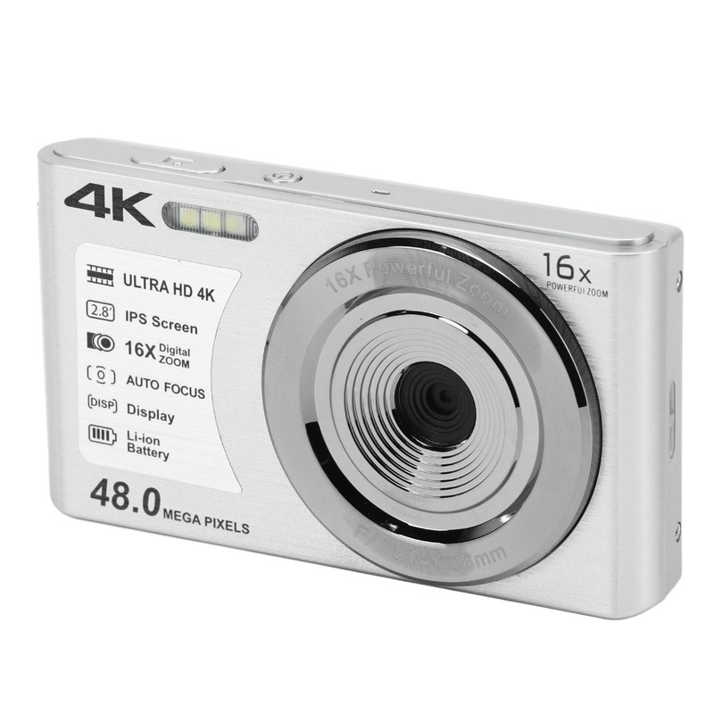 4K Digital Camera 48MP 2.8 Inch 16X Digital Zoom Portable