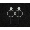 Nature Rebel Ear Stud Earrings 925 Sterling Silver Geo Minimal