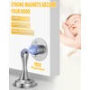 Magnetic Door Stop Holder 4 Pack - Door Stoppers Stainless