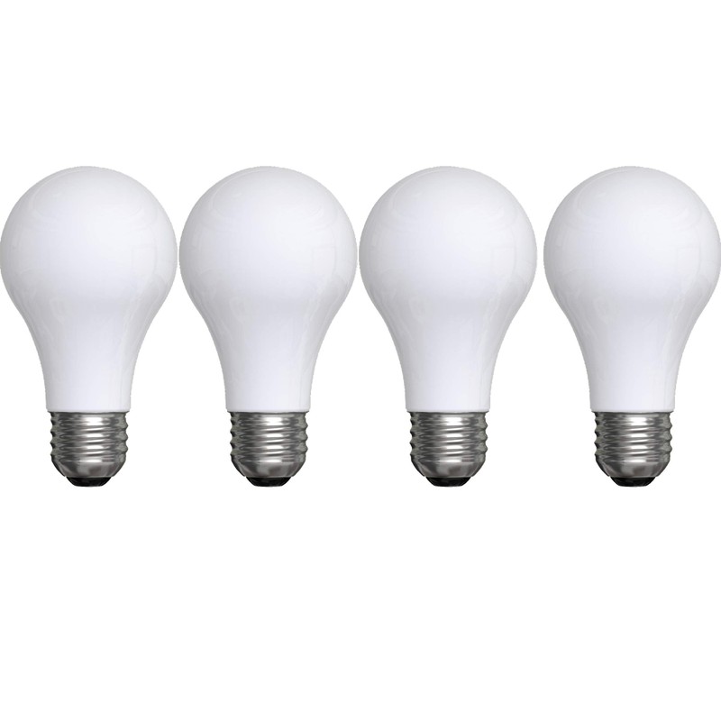 GE LED Light Bulbs, 60 Watt, Soft White, A19 (4