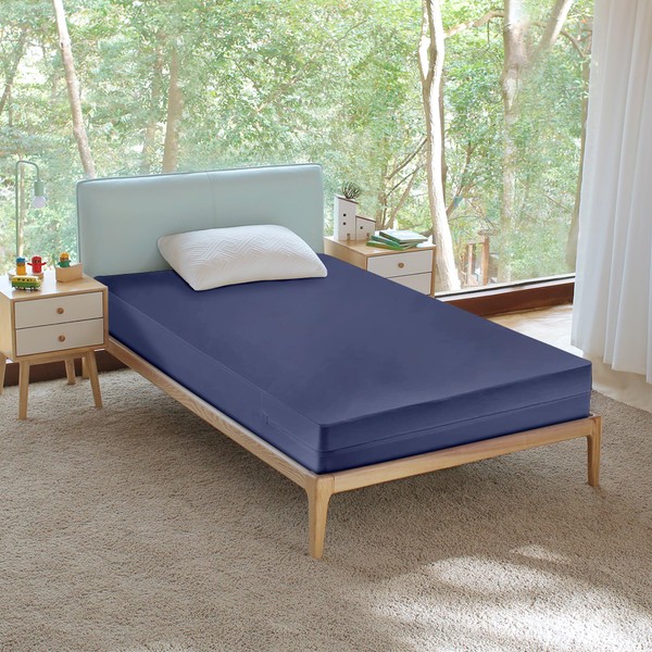 Mattress Solution, Zippered Mattress Protector Cover, Waterproof, Easy to Clean,