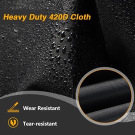 EVRBUL 24’’ Industrial Fan Cover 420D Drum Fan Cover Floor Fan Cover 420D Waterproof Dustproof Indoor & Outdoor Fan Cover Compatible with 24’’ High Velocity Floor Fan Drum Fan Up to 30 * 8.6 * 30.5 in