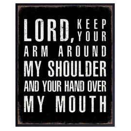 Inspiration spiritual Wall Decor - God Wall Decor - Christian Wall Art - Religious Gifts - Motivational Christian Home Decor- Kitchen, Family Room, Living room, Bedroom, Home Office - Funny Wall Decor