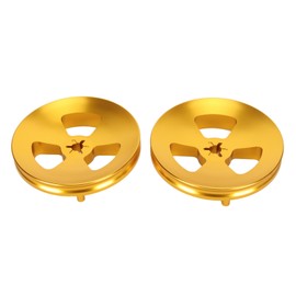 1 Pair 1/4 Inch NAB Hub Optical Shaft Adapter Aluminum Polished Base Reel to Reel Tape Opener for Studer ReVox for DENON Gold