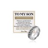 Gifts for Son Fidget Ring Anillos Para Hombre Mens Spinning