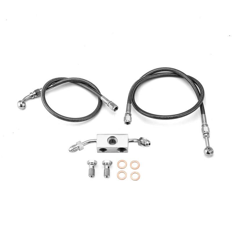 Mofun 48.5" ABS Hydraulic Front Brake Line Kit Compatible with