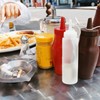 SZXMDKH 8oz Food Grade Reusable Plastic Squeeze Condiment Bottles with