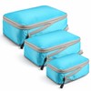 Compression Packing Cubes Set for Travel – Foldable Nylon Zipper