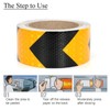 XFXIA Reflective Tape, 2 Inch x 65 Feet, Yellow Black