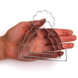 Sweet Cookie Crumbs Winter Hat Cookie Cutter Set 3 Piece Stainless Steel