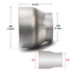 A-KARCK Exhaust Adapter Connector 3" OD to 5" OD, Exhaust