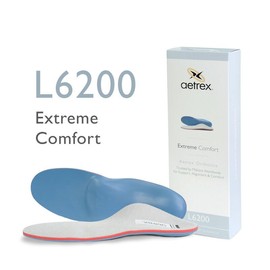 Aetrex L6200 Men's Extreme Orthopedic Shoe Insoles for Men - Comfort Memory Foam Athletic Shoe Inserts for Walking All Day