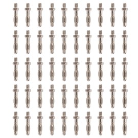 50Pcs Banana Plugs Hex Thread High Accuracy Good Transmission Performance Connectors Electronic Test Accessories