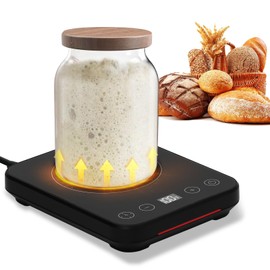 Sourdough Starter Warmer Mat, Warming Heating Pad for Sour Dough Starter, Sourdough Heater Proofing Tool for Home Baking with Timing, for Home Kitchen