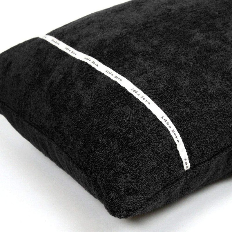 Imabari Towel Pillowcase Idezora Pile Pillowcase 45x90cm Black