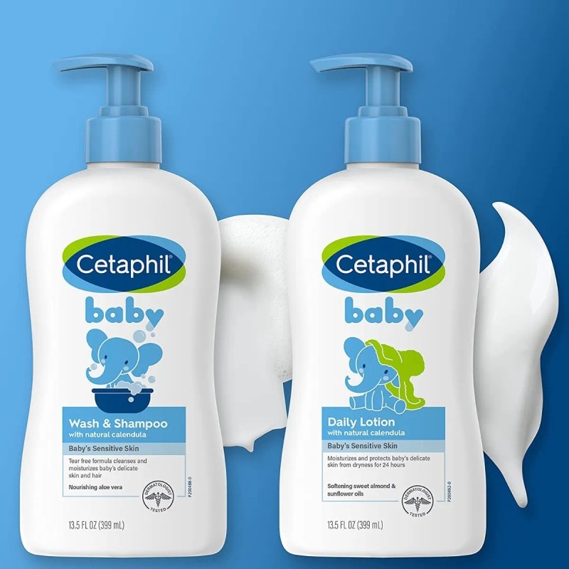 Cetaphil Baby 2 Pack Wash & Shampoo Y Loción Corporal