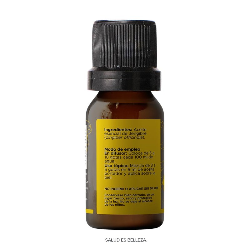 Aceite Esencial de Jengibre 100% Puro | Zingiber officinale |