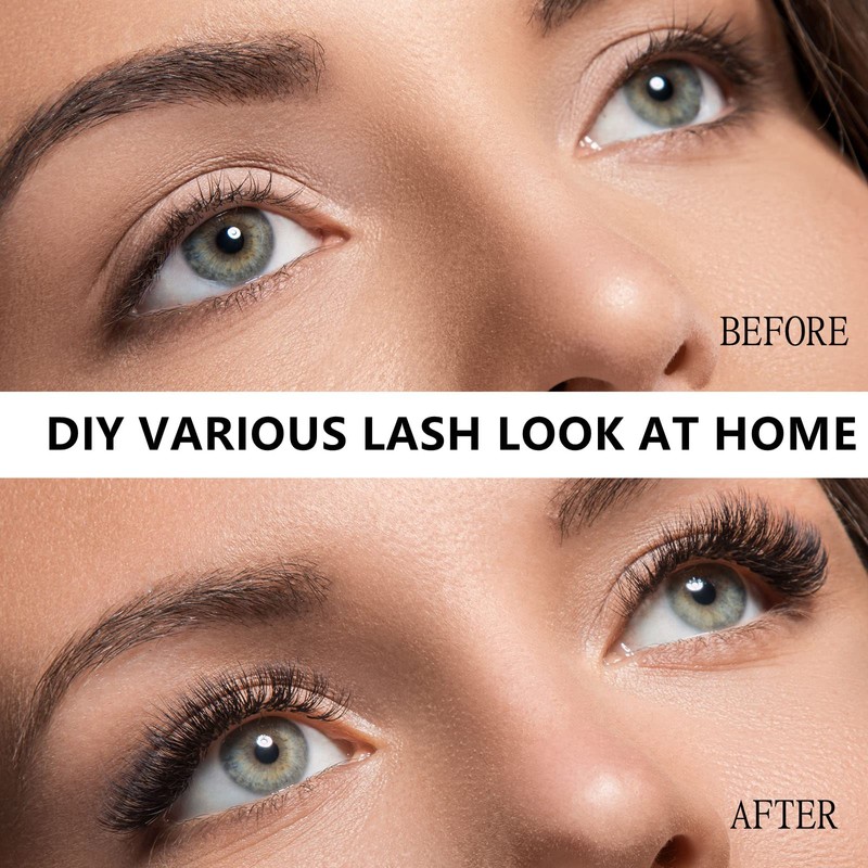VICILEY Individual Lash Clusters Kit 320 PCS Cluster Lashes 3