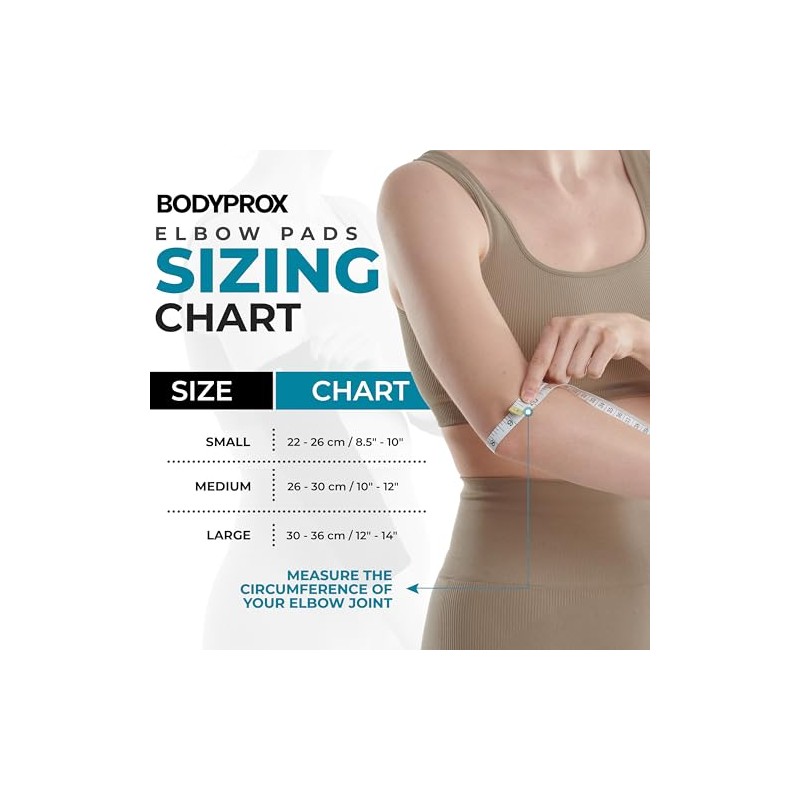 Bodyprox - Almohadillas de protección para coderas, 1 par (mediano),