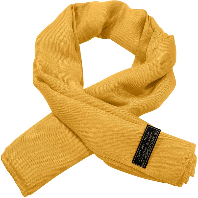 CJ Apparel Women's Plain Design Pashmina Scarf, Princeton Orange, Unit
