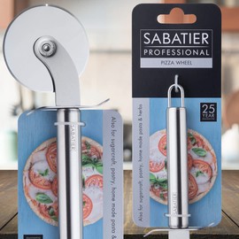 Sabatier Professional Pizza Cutter Wheel - by Taylors Eye Witness. Stainless Steel Construction. Dishwasher Safe. Also for Sugarcraft, Pastry, Homemade Pasta & Herbs. 25 Year Guarantee.