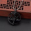 Alien Technology Collar Baphomet Cabra Satánico Pentagrama Cadena Baphy