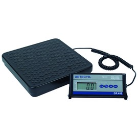 Detecto DR150 Portable Digital Receiving Scale,12" x 12", 150 lb. Capacity