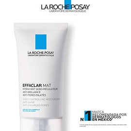 La Roche-Posay Effaclar Mat, Crema Facial Matificante para Piel Grasa, Hidrata y Reduce el Sebo, Combate el Brillo, Controla Oleosidad y Disminuye Por