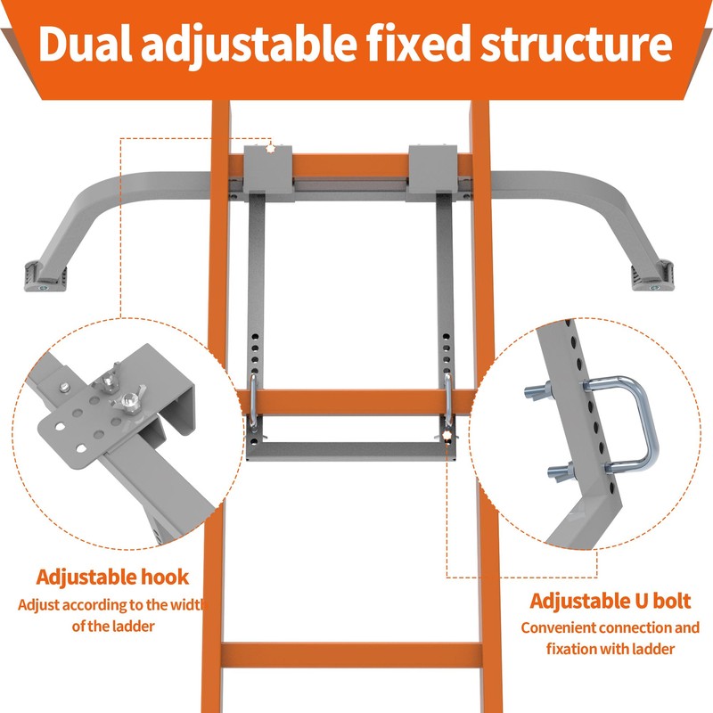 Ladder Stabilizer for Gutter Cleaning Tools and Wall,Heavy Duty Roof