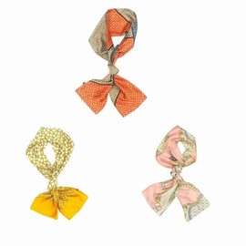 Satin Edge Headband Scarf 3 Pcs Laying Scarf for Necktie Handbag Non Slip Wigs Head Wrap Hair Ribbon for Women and Girls (Style 1, One size)