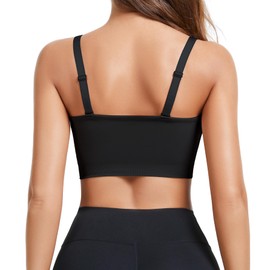 LIRASDIS Strapless Bra for Women, Seamless Non-Slip Padded Bandeau Bra, Wireless Push Up Tube Top Bralette (US, Alpha, X-Large, Regular, Regular, Black)