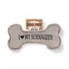 History & Heraldry Squeaky Dog Toy (I my Schnauzer)