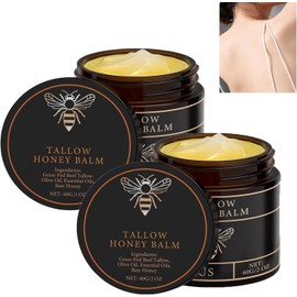 Crema Hidratantes Faciales de Sebo de Ternera y Miel, Hidratante Iluminadora, Reafirmante, 100ml, Desvanece Manchas Oscuras, No Grasa, iluminadora, reafirmante, loción corporal calmante hidratante duradera (2pcs)