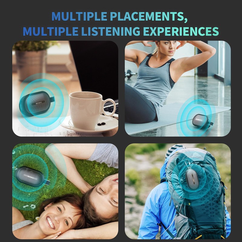 SOWO Wireless Portable Small Speaker, Ultra Magnetic Bluetooth Speaker for