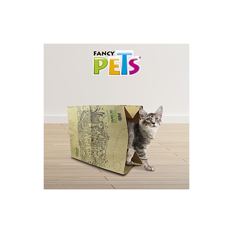 Fancy Pets Cueva de Papel con Catnip para Gato Contiene