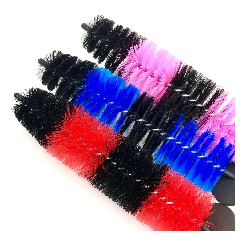 Cepillo Limpiador Rines Motor Cerdas Suaves Largo Flexible