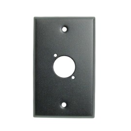 PROCRAFT SPU-1X-BK 1 Gang Black Steel Wall Plate Pre-Punched for 1) D Type