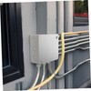 SHINEOFI 4pcs Box Metal Junction Box Covers Durable Electrical Outlet