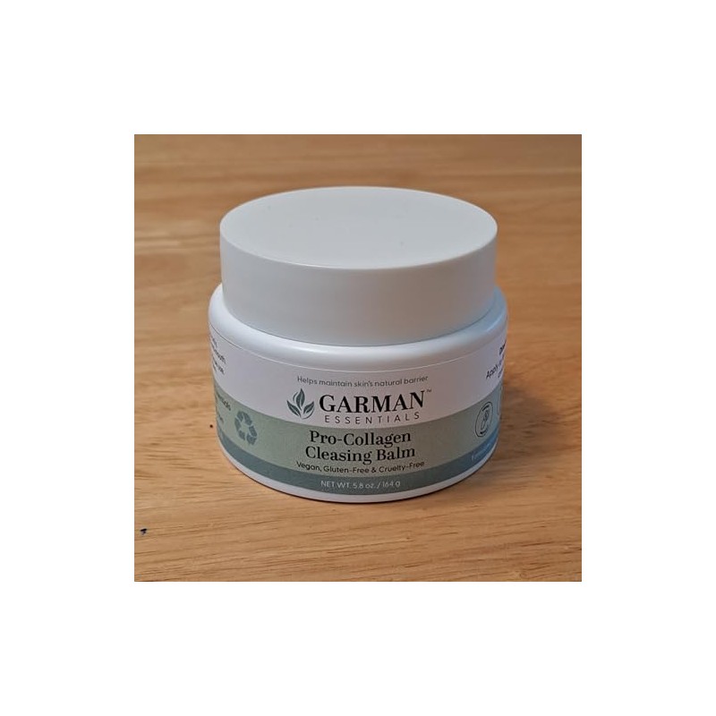 Garman Essentials Cleansing Balm, Oil Cleanser for Face & Makeup