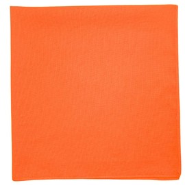 MDSTYLE Plain Bandana, 100% Cotton, 22.0 x 22.0 inches (56 x 56 cm), Men's, Women's, Handkerchief, Triangle Headband, Scarf, 1 x Orange