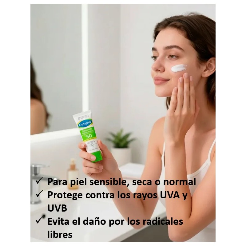 Cetaphil Hidratante Facial Diario Fps 50 Crema 50 Ml Normal