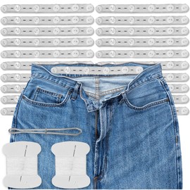 Aogigigio 20pcs Pant Waist Tightener - Waist Adjuster for Loose Jean Pants Button Tightener for Kids Women Men