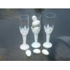nst 24 Plastic Miniature champagne flute Cup Candy Holder Favor