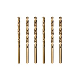 Misuyue M35 Cobalt HSS Twist Drilling Bits, 6pcs Metal Drill Bit 1mm/0.039", Carbide Drill Bits for Stainless Copper Wood Plastic Aluminum and other Hard Materials