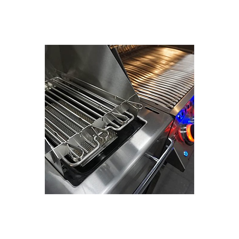 7 x XXL kebab skewers made of stainless steel, approx.