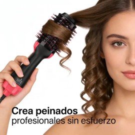 4 En 1 Secador De Pelo Cepillo Peine De Aire Caliente Secado                                                                                          