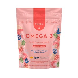 Vitatú | Omega 3 Aceite de Pescado, 1200 mg EPA + DHA, 90 cápsulas blandas, Patente EPAX, Origen Noruego, Suplemento Alimenticio, Omega 3 sin olor