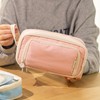 Pencil Case Large Capacity Multi Layer Portable Easy To Clean